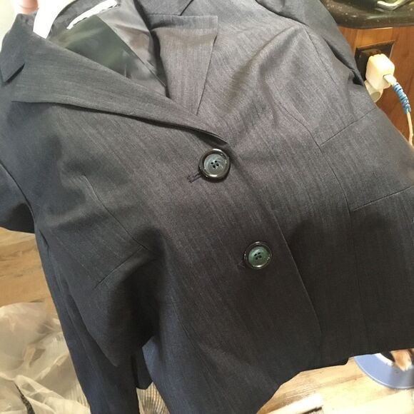 NWOT. Jones Studio Women’s Charcoal Blazer/Dress Jacket Sizes 12 and 14 - Picture 11 of 15